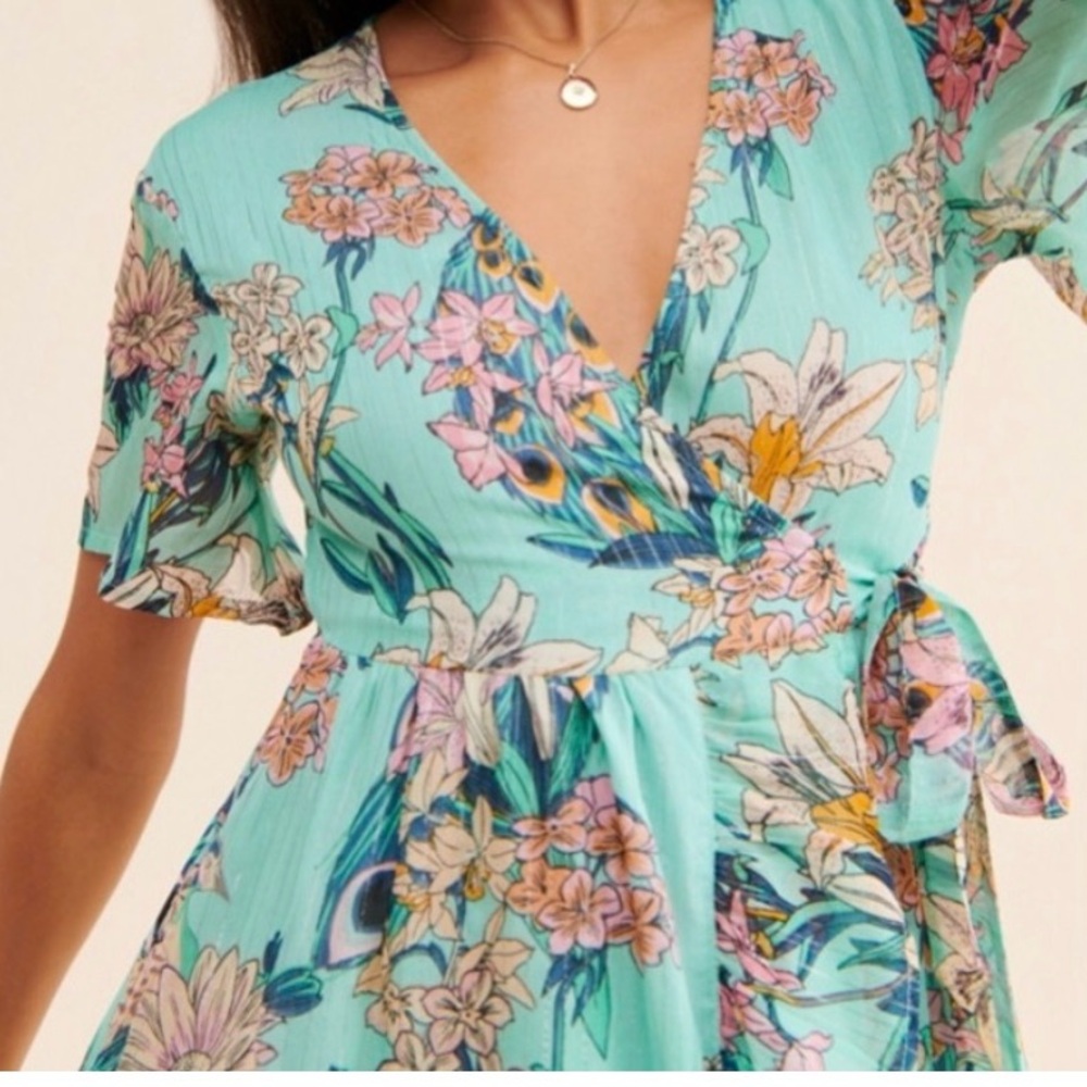RAGA Botanic Enchantment Midi wrap dress s/m
